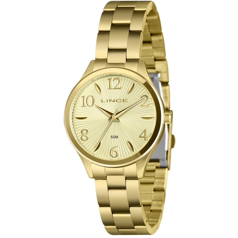 Relógio Lince Feminino Ref: Lrg4813l36 C2kx Casual Dourado Dourado 1