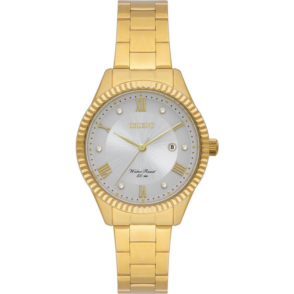 Relógio Orient Feminino Ref: Fgss1254 S3kx Casual Dourado Dourado 1