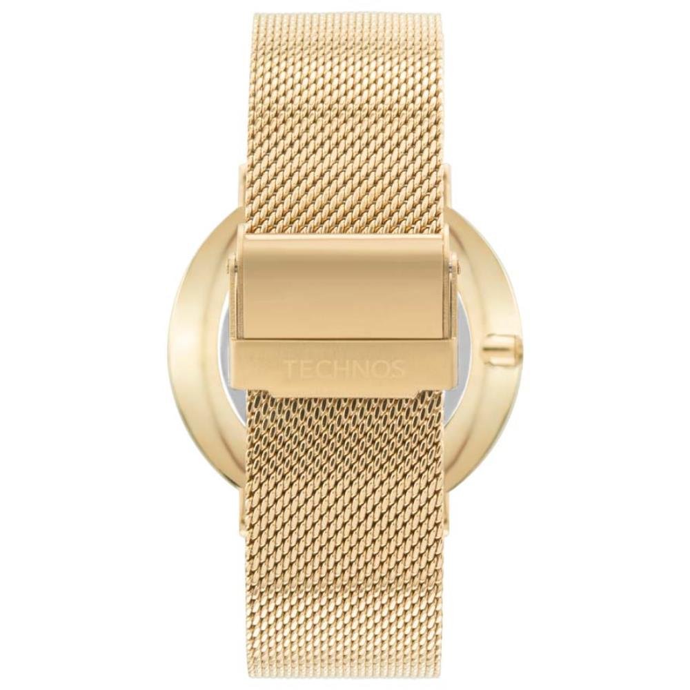 Relógio Technos Masculino Ref: 2025ltz/1c Slim Mesh Dourado Dourado 2