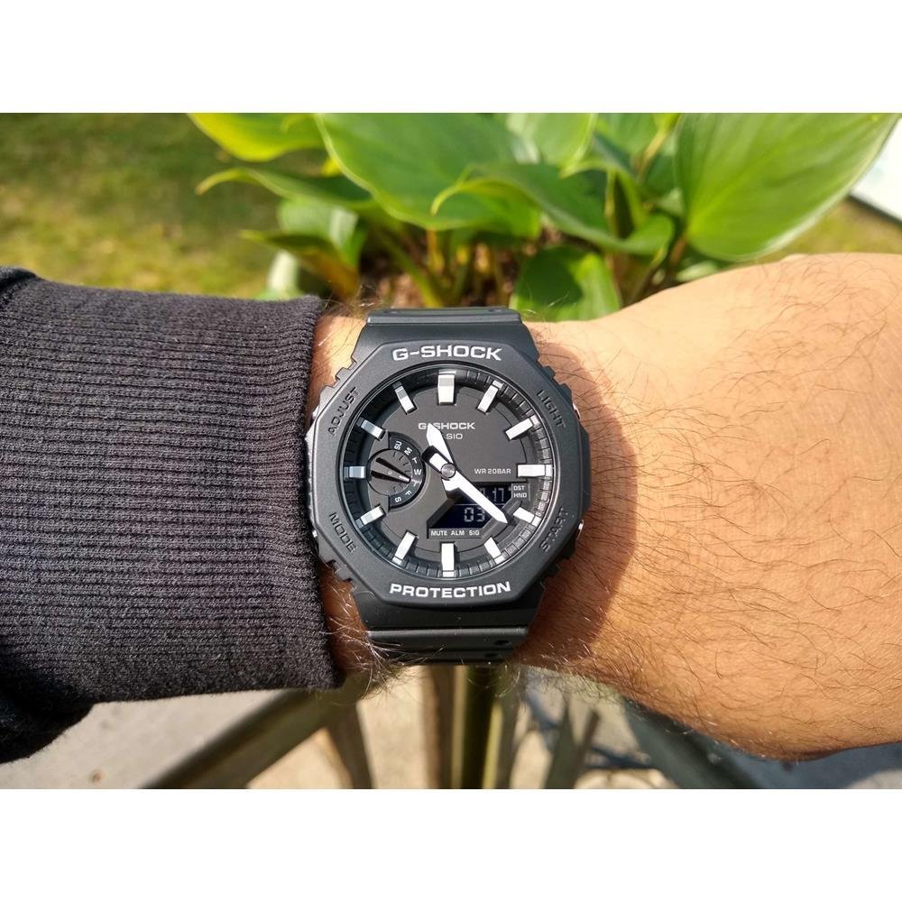 Relógio Casio Masculino Ref: Ga-2100-1adr G-Shock Anadigi Preto