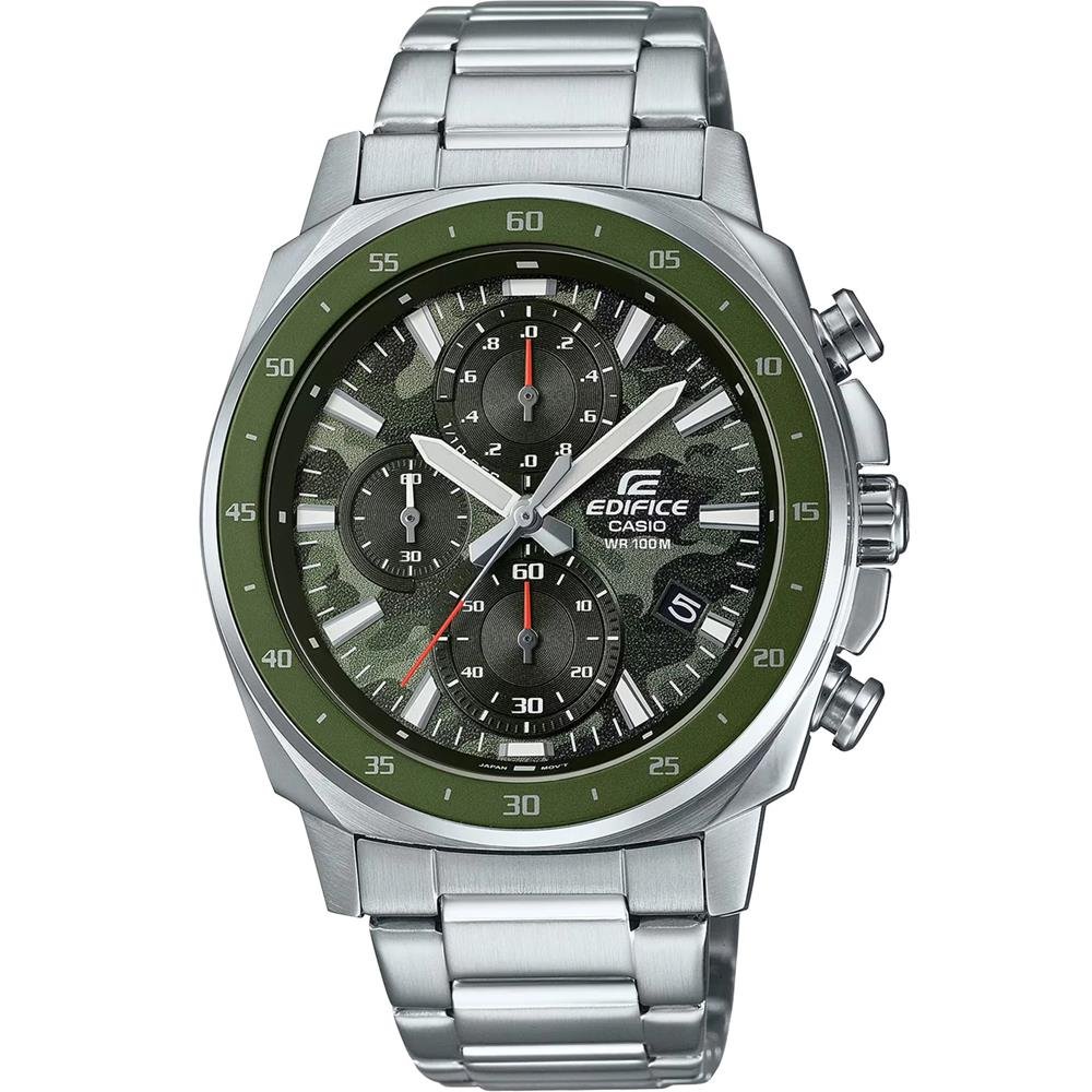 Relógio Casio Masculino Ref: Efv-600d-3cvudf Edifice Cronógrafo Prateado Prata 1