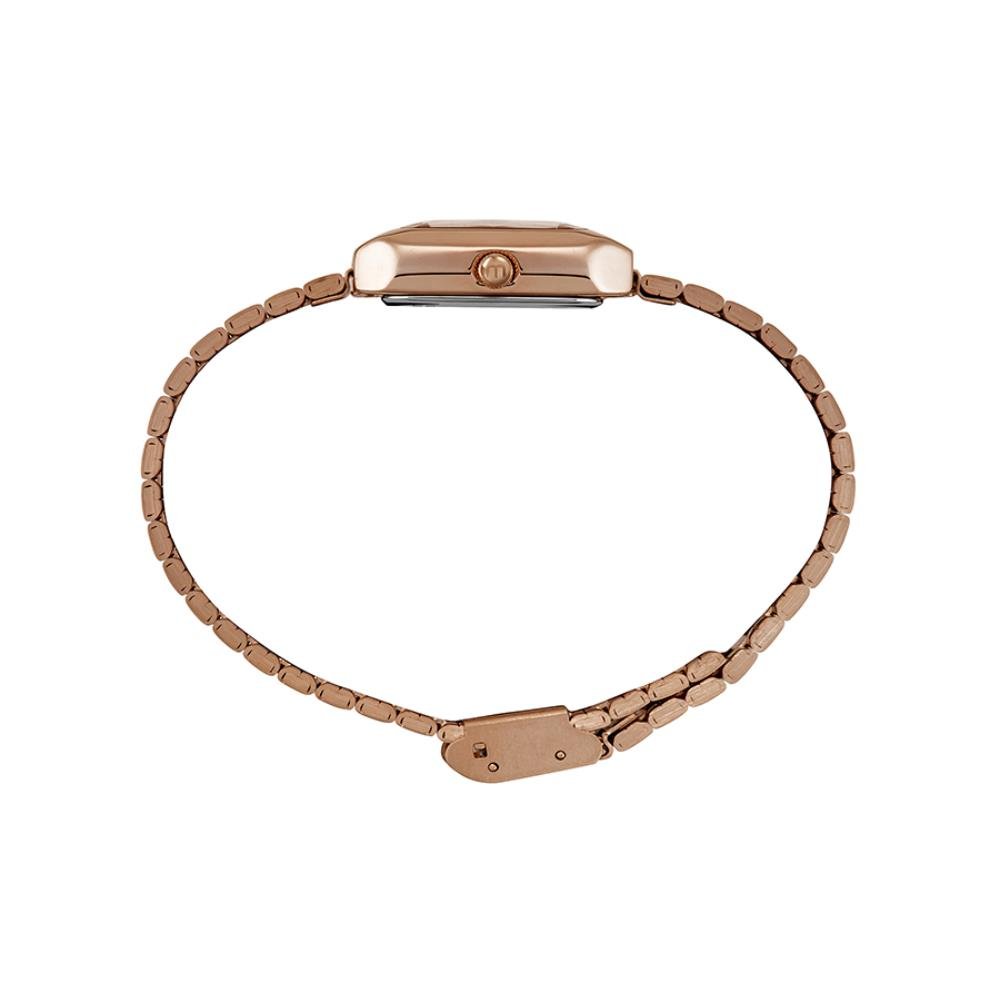 Relogio Mondaine Feminino Ref: 32584lpmvre3 Retangular Rosé Dourado 2