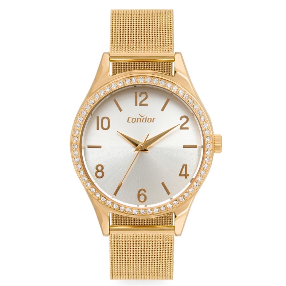 Relógio Condor Feminino Ref: Co2035nad/4b Casual Mesh Dourado Dourado 1