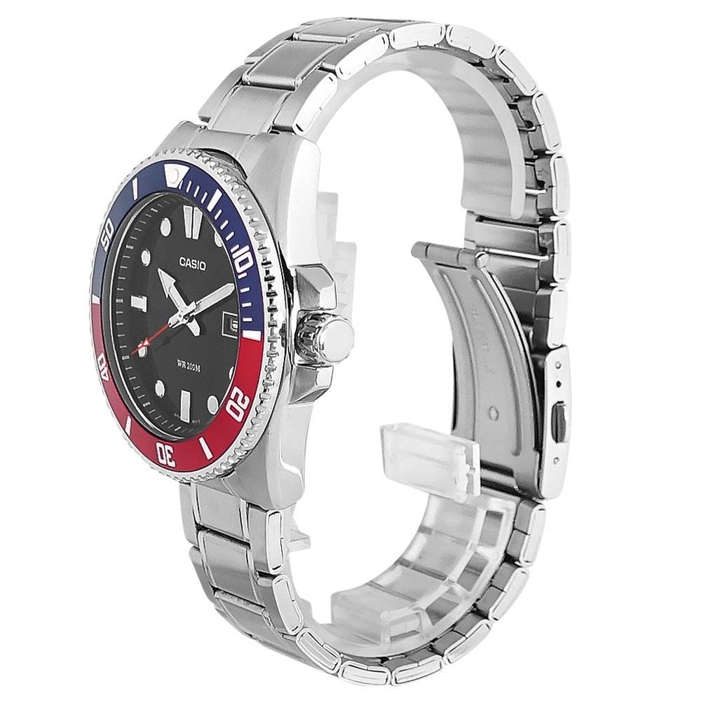 Relógio Casio Masculino Ref: Mdv-107d-1a3vdf Duro Diver Prateado Prata 3