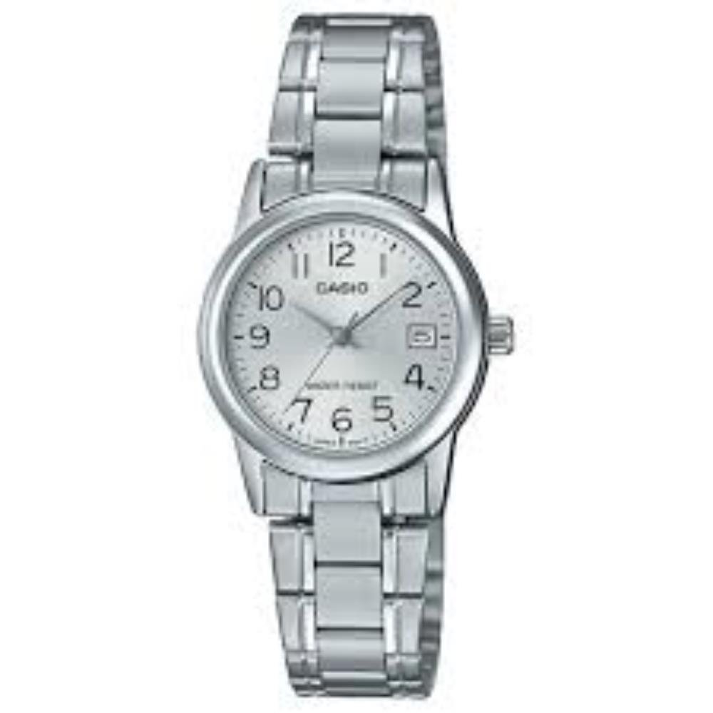 Relógio Casio Feminino Ref: Ltp-V002d-7budf Clássico Prateado Prata 1