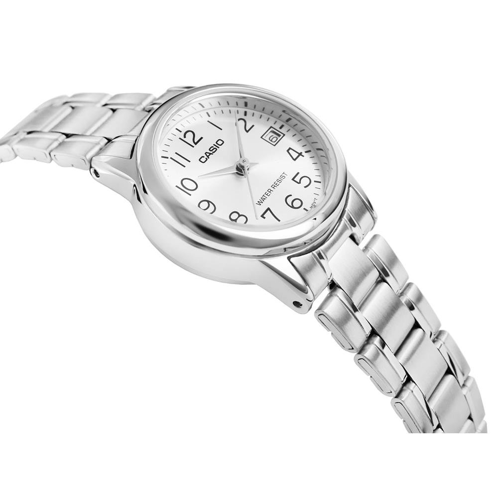 Relógio Casio Feminino Ref: Ltp-V002d-7budf Clássico Prateado Prata 2