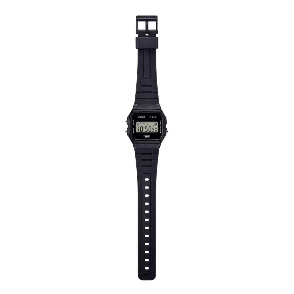 Relógio Casio Masculino Ref: F-91wb-1adf Vintage Digital Preto 2