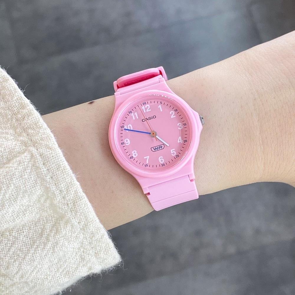 Relógio Casio Feminino Ref: Lq-24b-4bdf Analógico Rosa Rosa 3