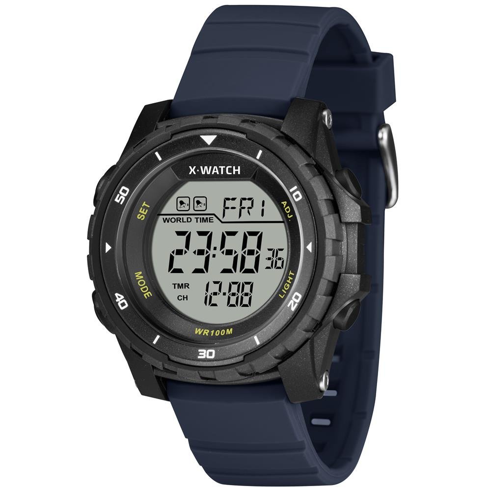 Relógio X-Watch Masculino Ref: Xmppd769 Bxdx Esportivo Digital Azul 1