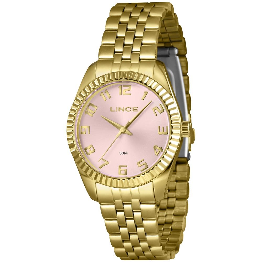 Relógio Lince Feminino Ref: Lrgj176l36 R2kx Clássico Dourado Dourado 1