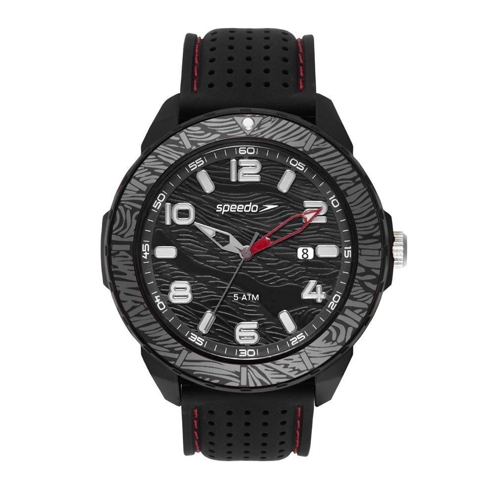 Relógio Speedo Masculino Ref: 15127g0evnv1 Esportivo Analógico Preto 1