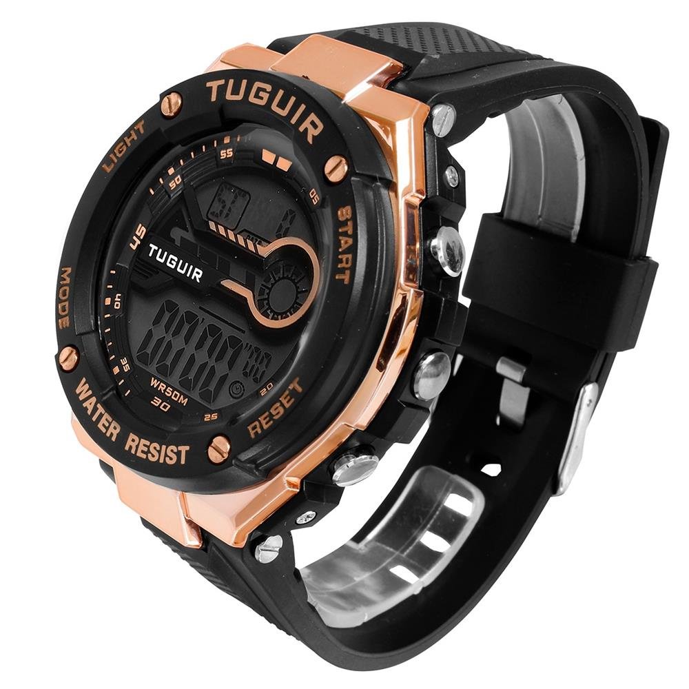 Relógio Tuguir Masculino Ref: Tg293 Tg30302 Esportivo Digital Preto 2