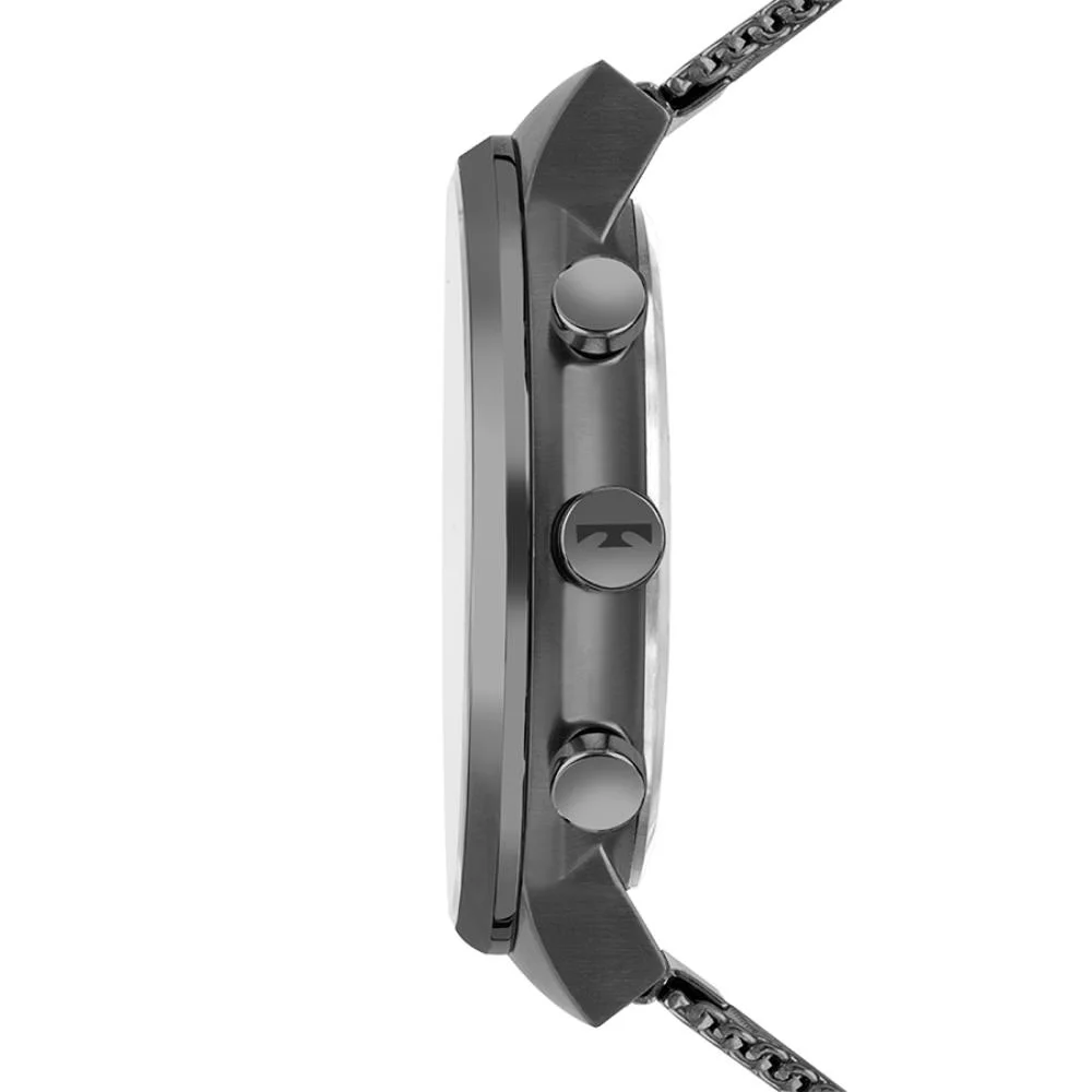 Relógio Technos Masculino Ref: Vd36ac/1f Dual Time Slim Grafite Cinza 3