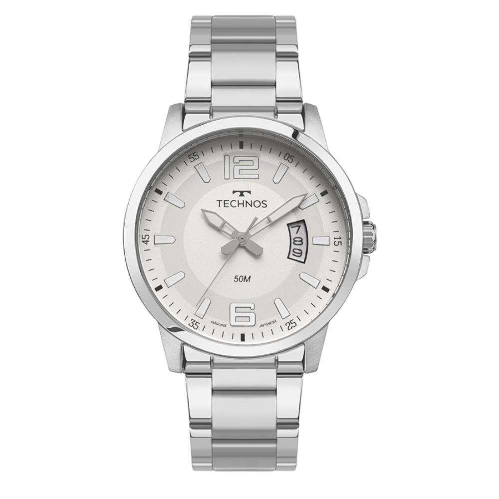 Relógio Technos Masculino Ref: 2315lar/1k Racer Prateado Prata 1