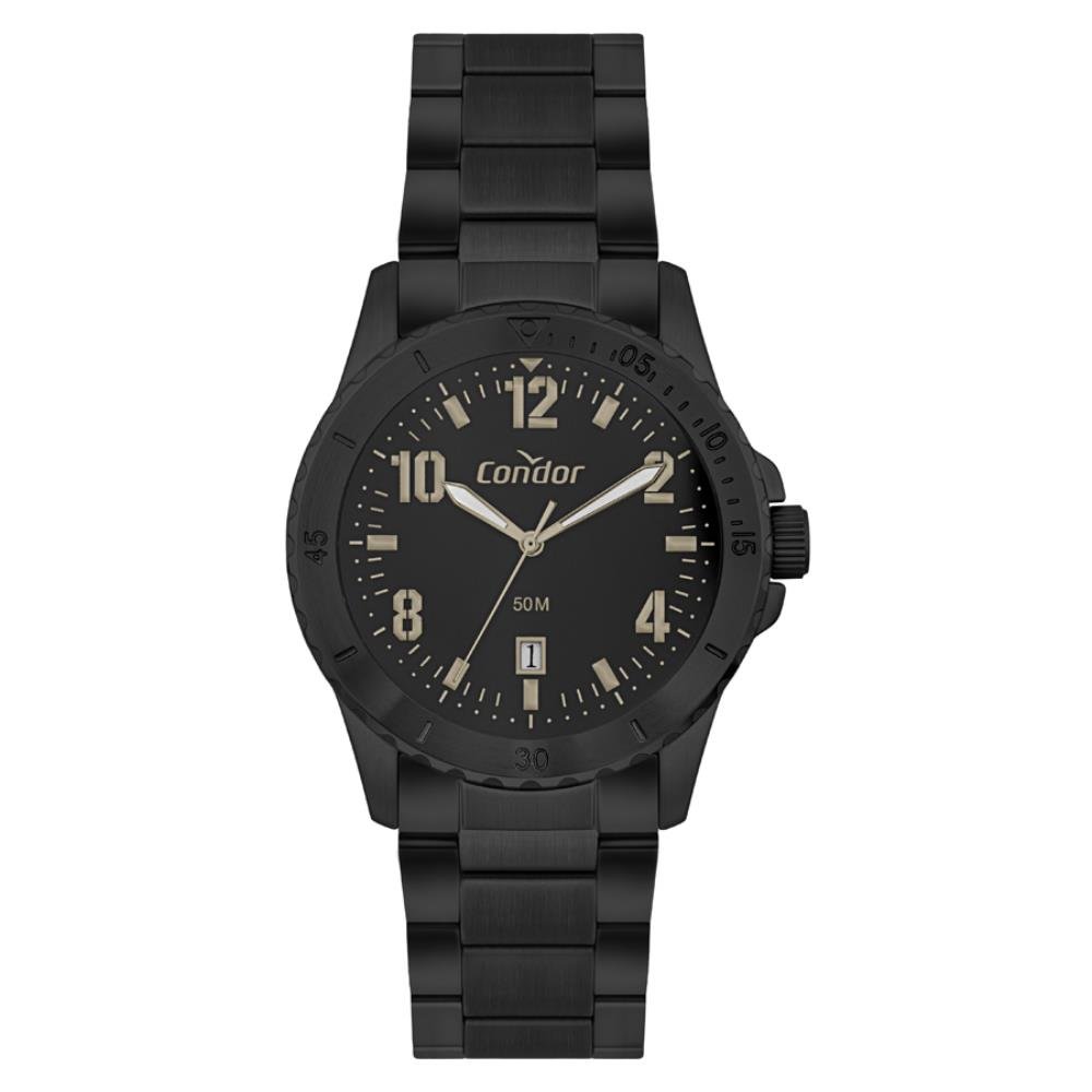 Relógio Condor Masculino Ref: Co2115myw/4p Casual Black Preto 1