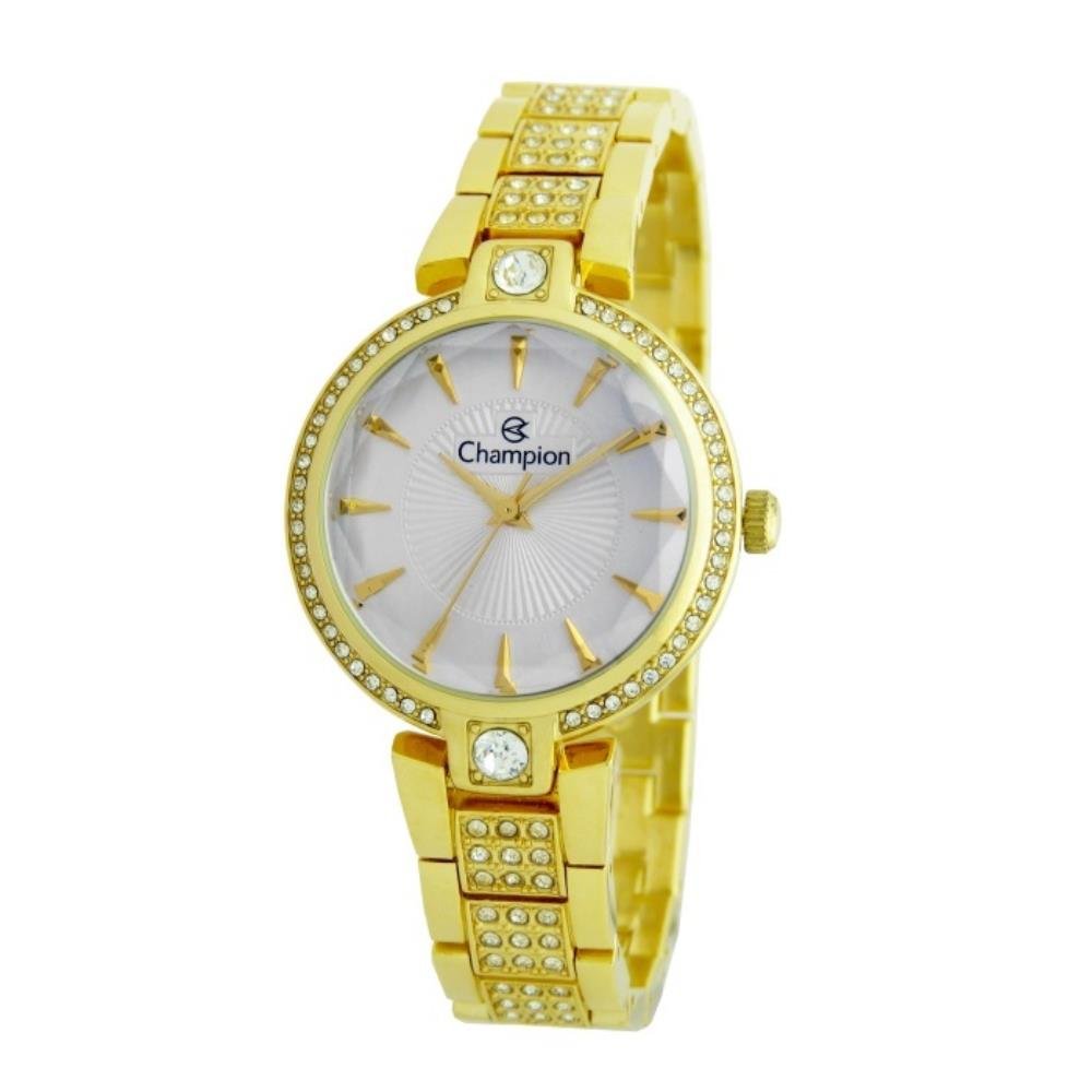 Relógio Champion Feminino Ref: Cf25054h Fashion Dourado Dourado 1