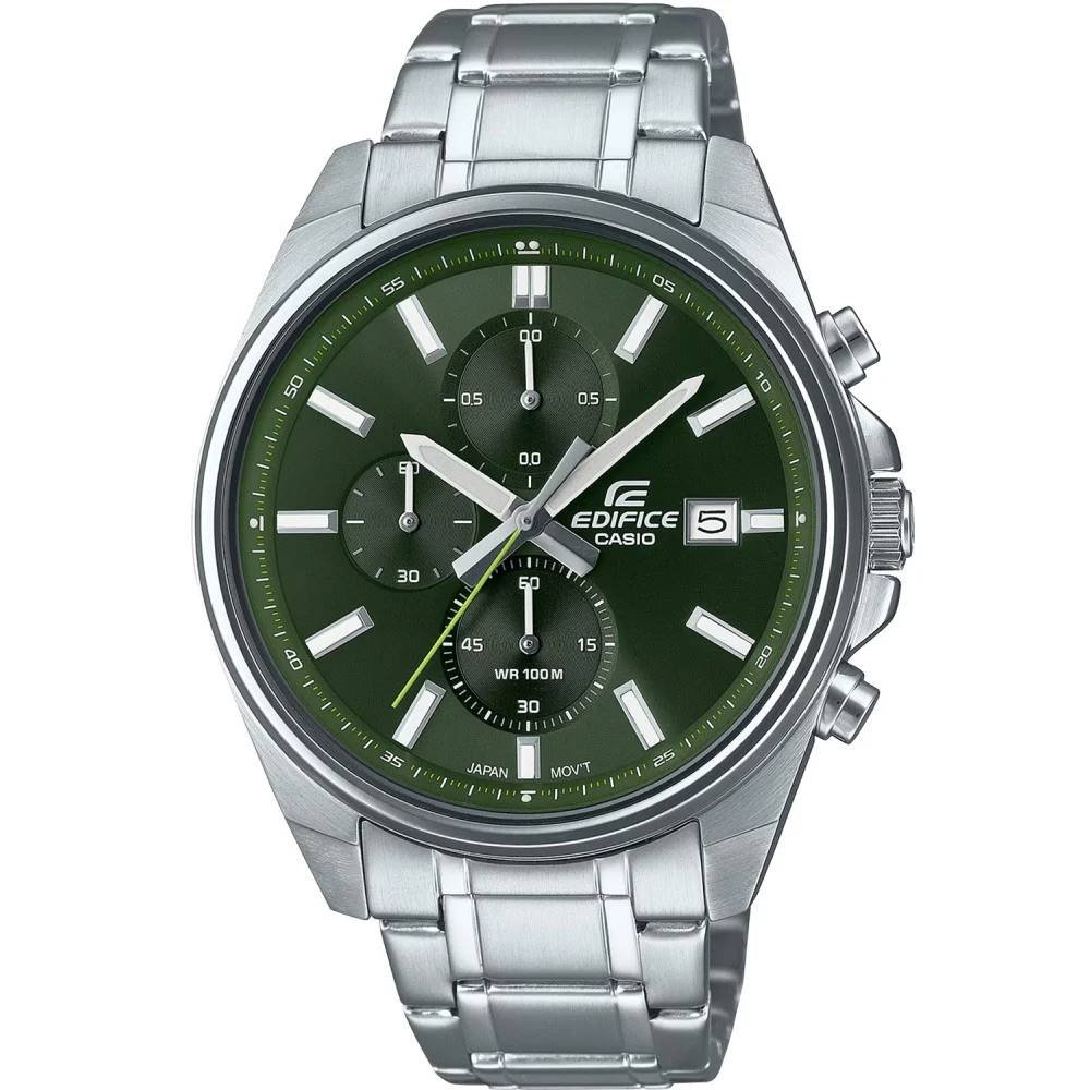 Relógio Casio Masculino Ref: Efv-610d-3cvudf Edifice Cronógrafo Prateado