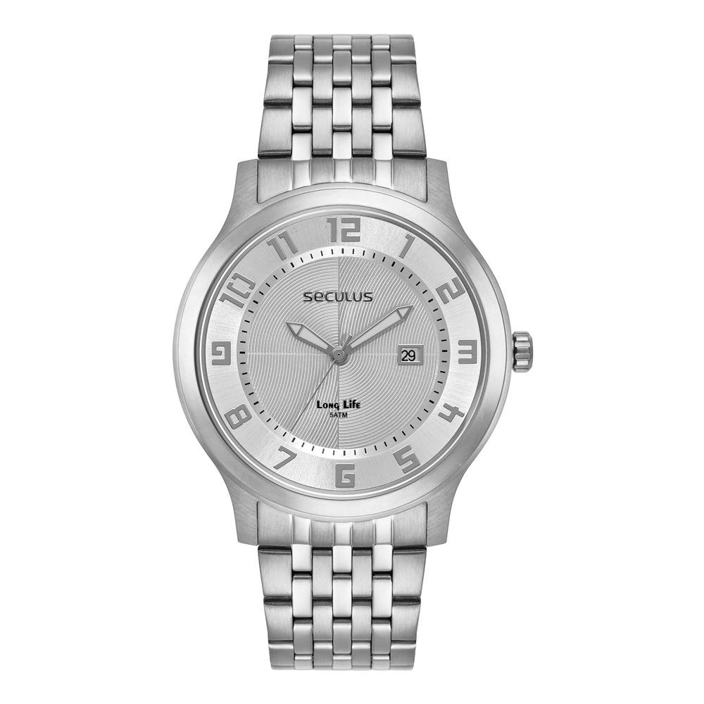 Relógio Seculus Masculino Ref: 44265g0svna2 Social Prateado Prata 1