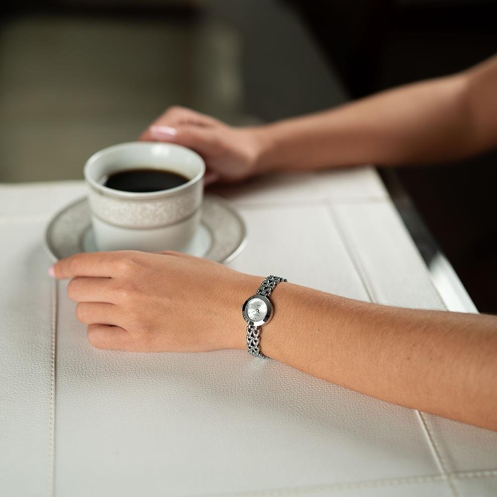 Relógio Seculus Feminino Ref: 23696l0svnb4 Bracelete Mini Prateado Prata 5