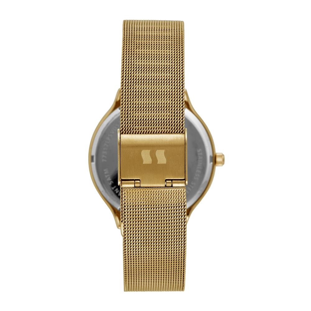 Relógio Seculus Feminino Ref: 77317lpsvds1 Casual Mesh Dourado Dourado 3