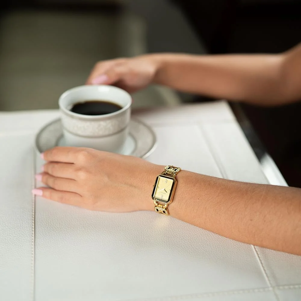 Relógio Seculus Feminino Ref: 23736lpsvdb1 Retangular Bracelete Dourado Dourado 5