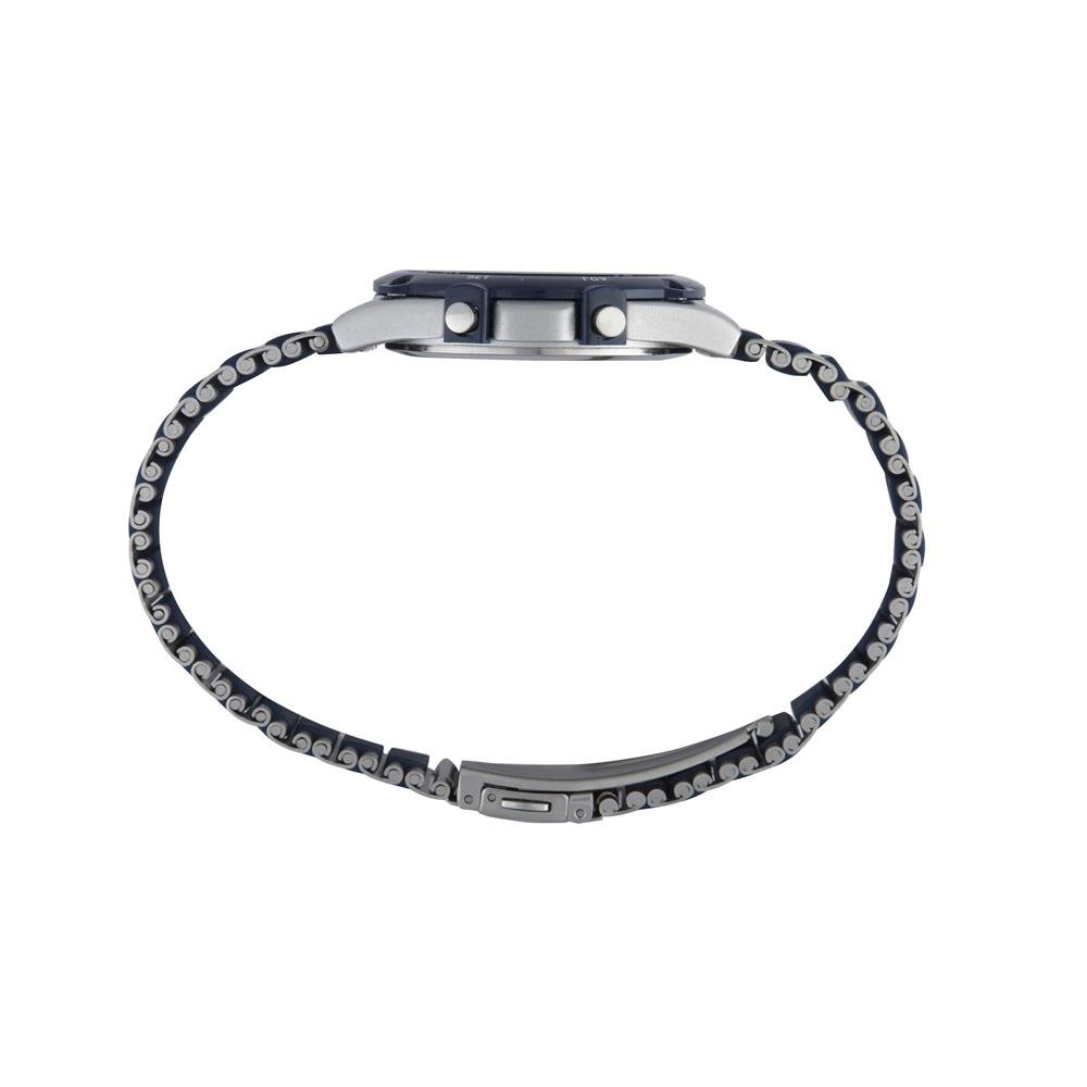 Relogio Mondaine Masculino Ref: 32812g0mvnf1 Digital Vintage Bicolor Azul 2