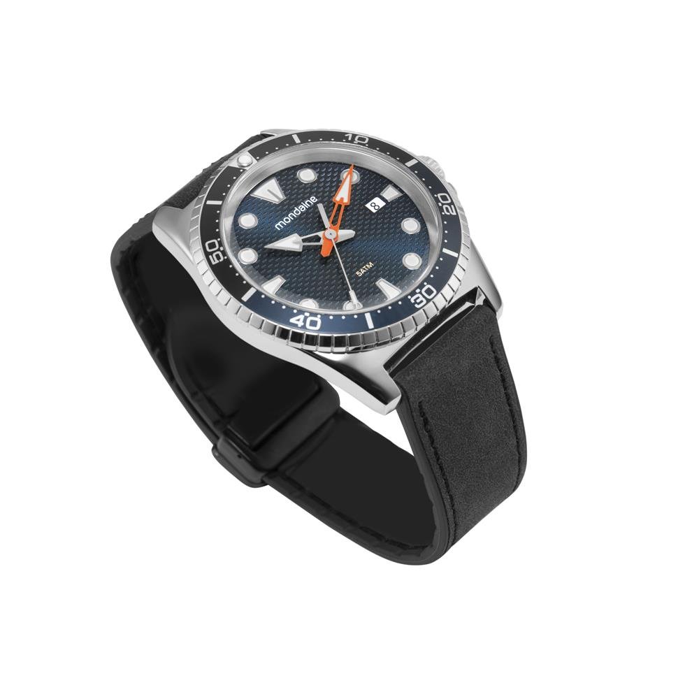 Relogio Mondaine Masculino Ref: 32886g0mvnh1 Casual Prateado Preto 2