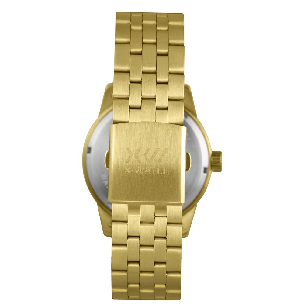Relógio X-Watch Masculino Ref: Xmgs1046 P2kx Casual Dourado Dourado