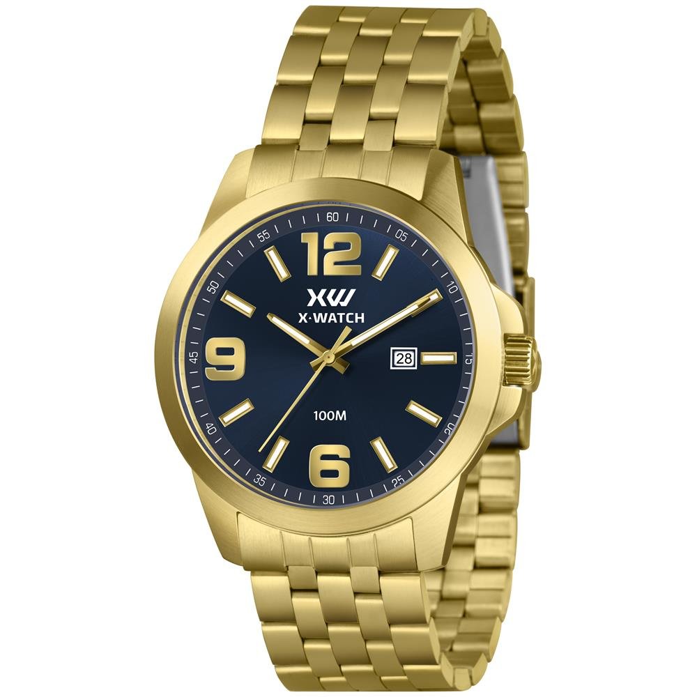 m, m° RELOGIO X-WATCH XMGS1041 P1KX Dourado