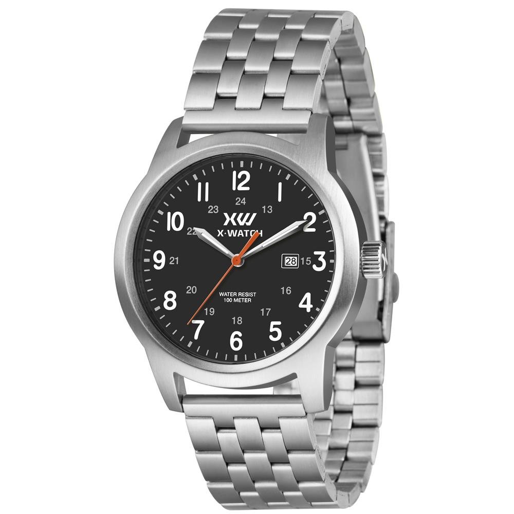 Relógio X-Watch Masculino Ref: Xmss1063 P2sx Casual Prateado Prata 1