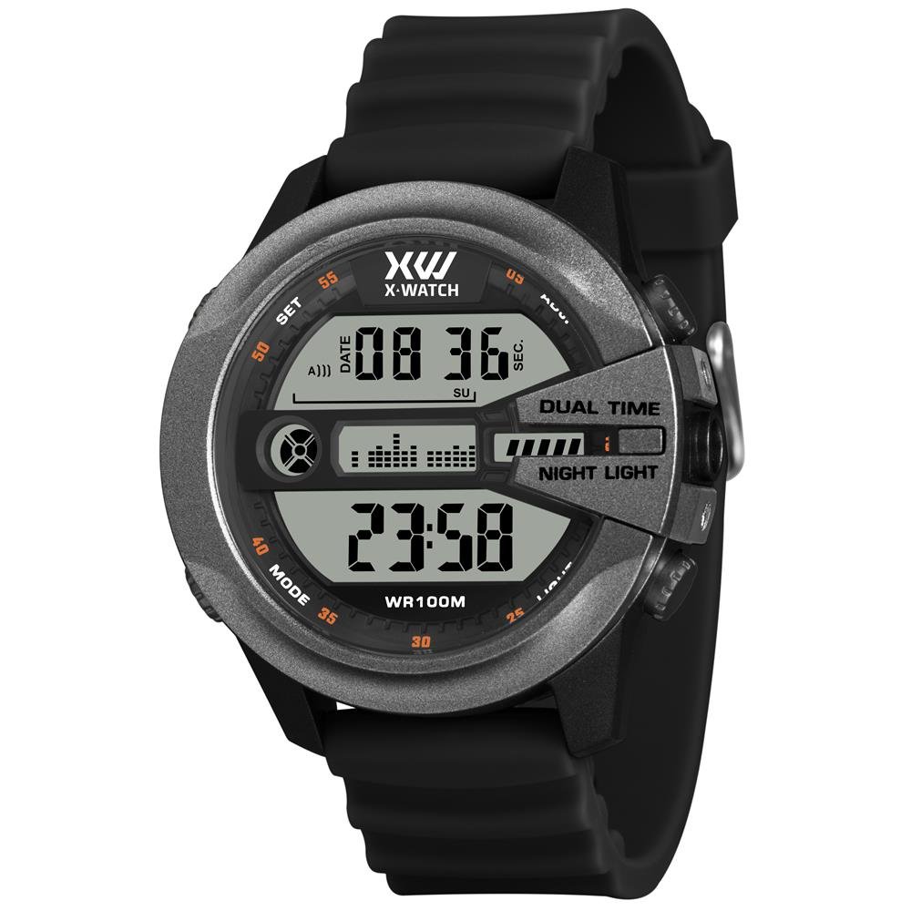 Relógio X-Watch Masculino Ref: Xmppd801 Bxpx Esportivo Digital Preto 1
