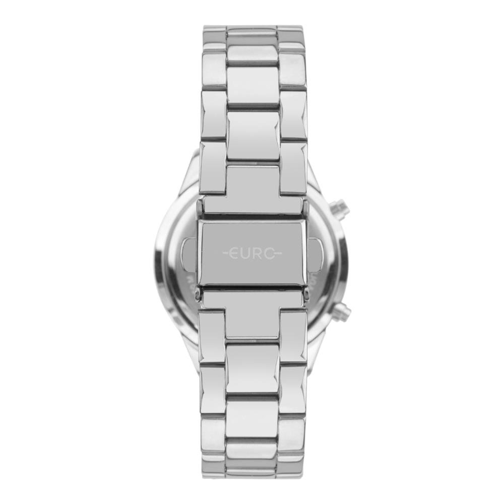 Relógio Euro Feminino Ref: Euds8054aj/4k Led Espelhado Prateado Prata 3