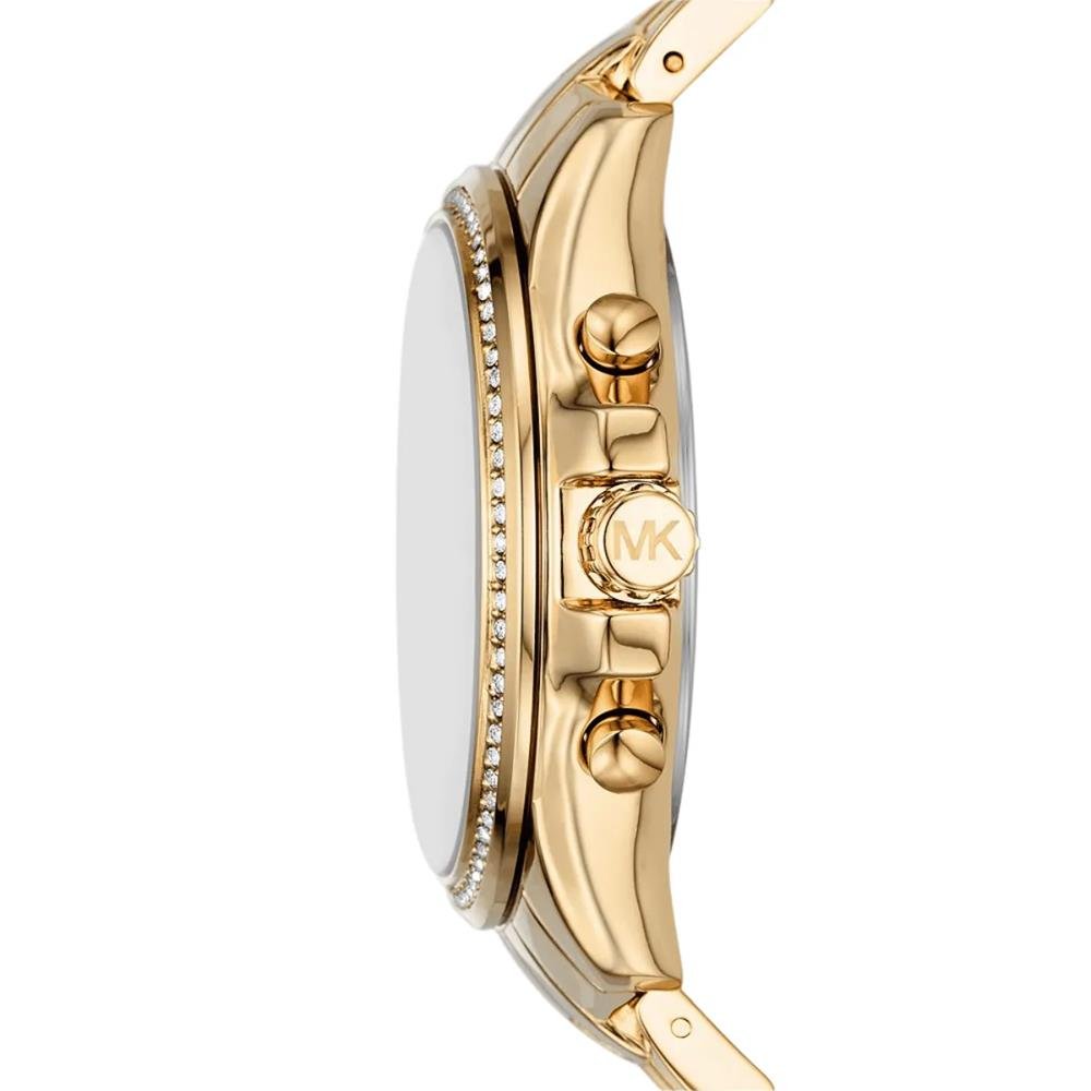 Relógio Michael Kors Feminino Ref: Mk7250/4dn Cronógrafo Dourado Dourado 2