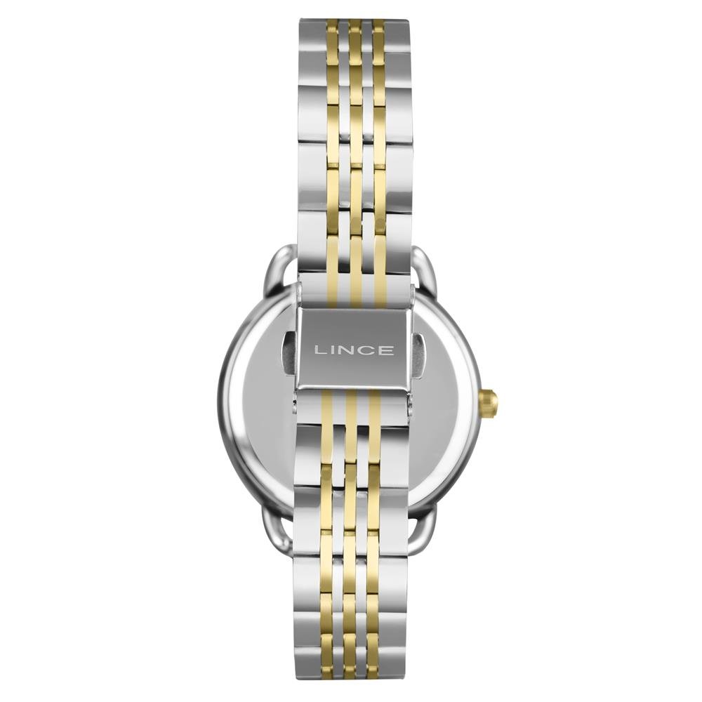 Relógio Lince Feminino Ref: Lrtm028l36 B2sk Casual Bicolor Prata/Dourado 3
