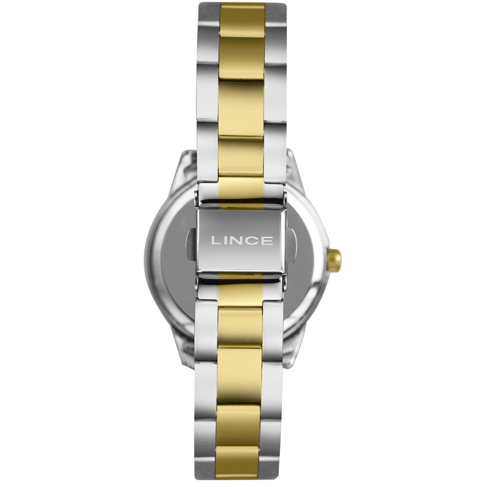 Relógio Lince Feminino Ref: Lrtm026l32 B2sk Casual Bicolor Prata/Dourado 3