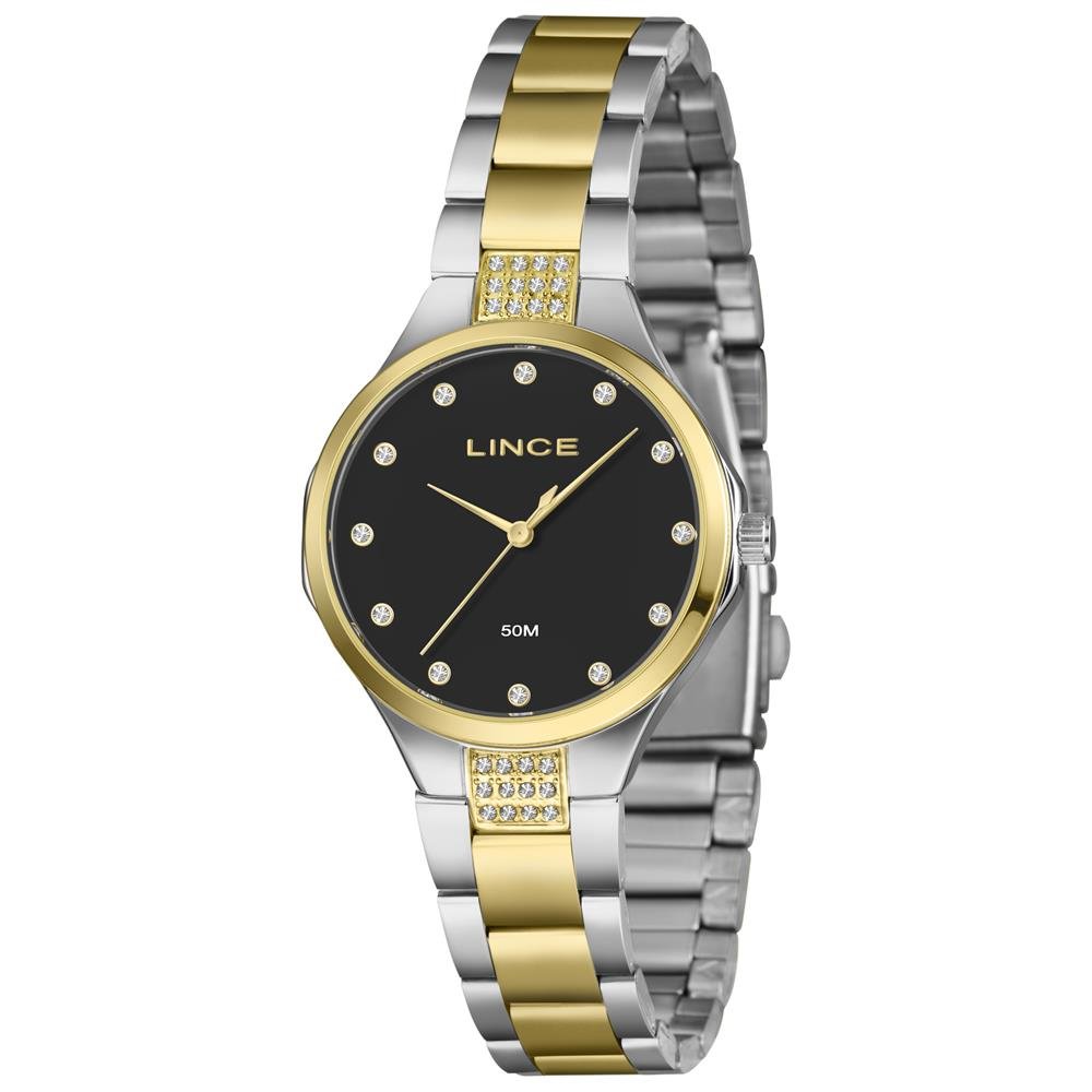 Relógio Lince Feminino Ref: Lrtj181l34 P1sk Fashion Bicolor Prata/Dourado 1