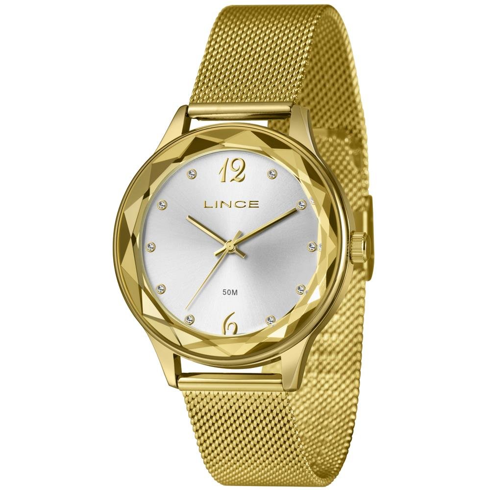Relógio Lince Feminino Ref: Lrg4826l40 S2kx Casual Mesh Dourado Dourado 1