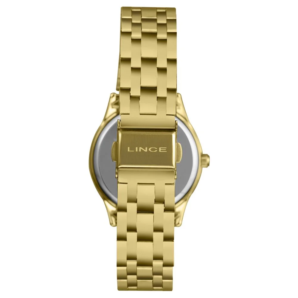 Relógio Lince Feminino Ref: Lrgm041l34 B2kx Casual Dourado Dourado 3