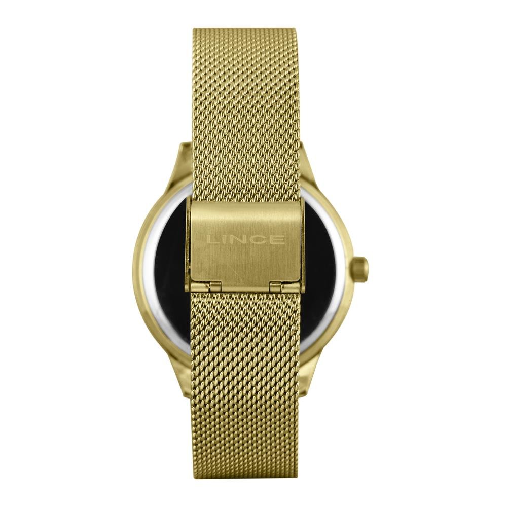 Relógio Lince Feminino Ref: Lrg4826l40 C2kx Casual Mesh Dourado Dourado 3