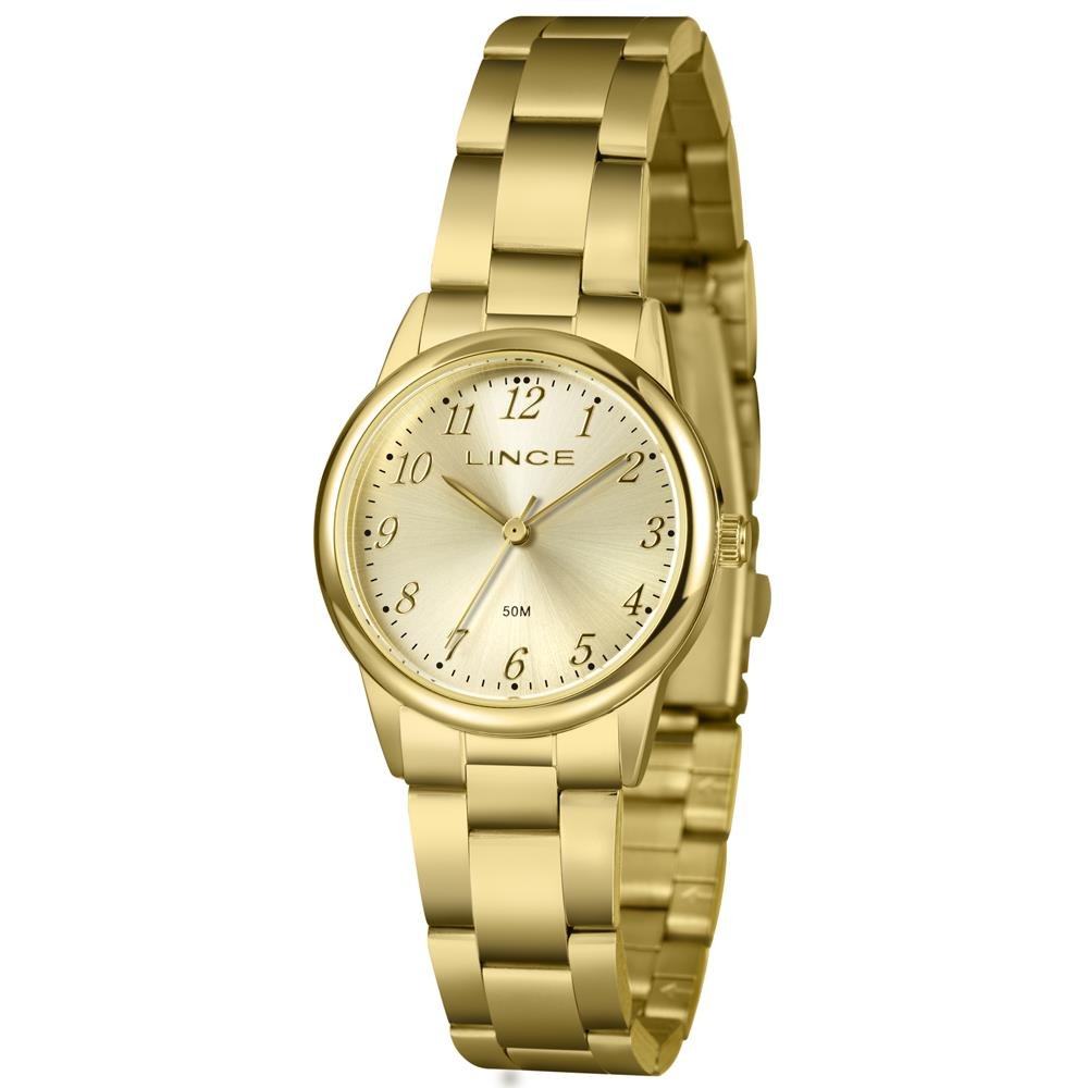 Relógio Lince Feminino Ref: Lrgm032l30 C2kx Social Dourado Dourado 1