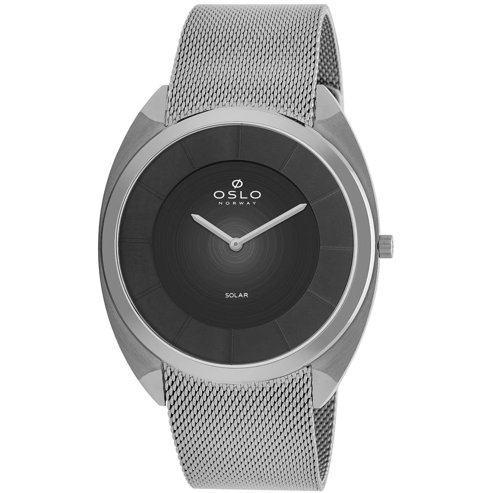 Relógio Oslo Masculino Ref: Ombsssvs0002 P1sx Slim Solar Prateado Prata 1