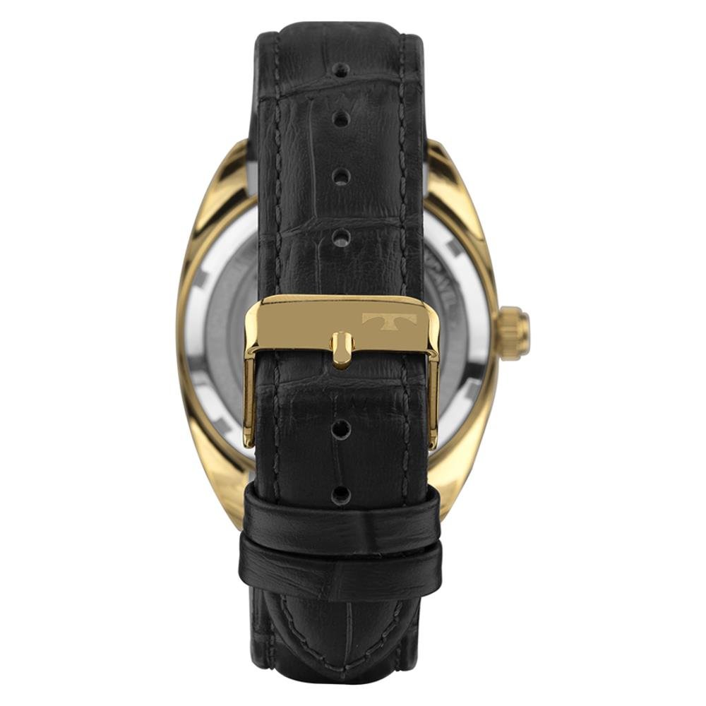 Relógio Technos Masculino Ref: 8205ow/0k Automático Clássico Dourado Preto/Dourado 2