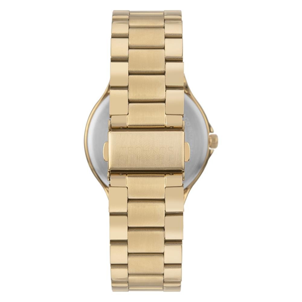 Relógio Technos Masculino Ref: Gl32bk/1k Slim Dourado Dourado 2