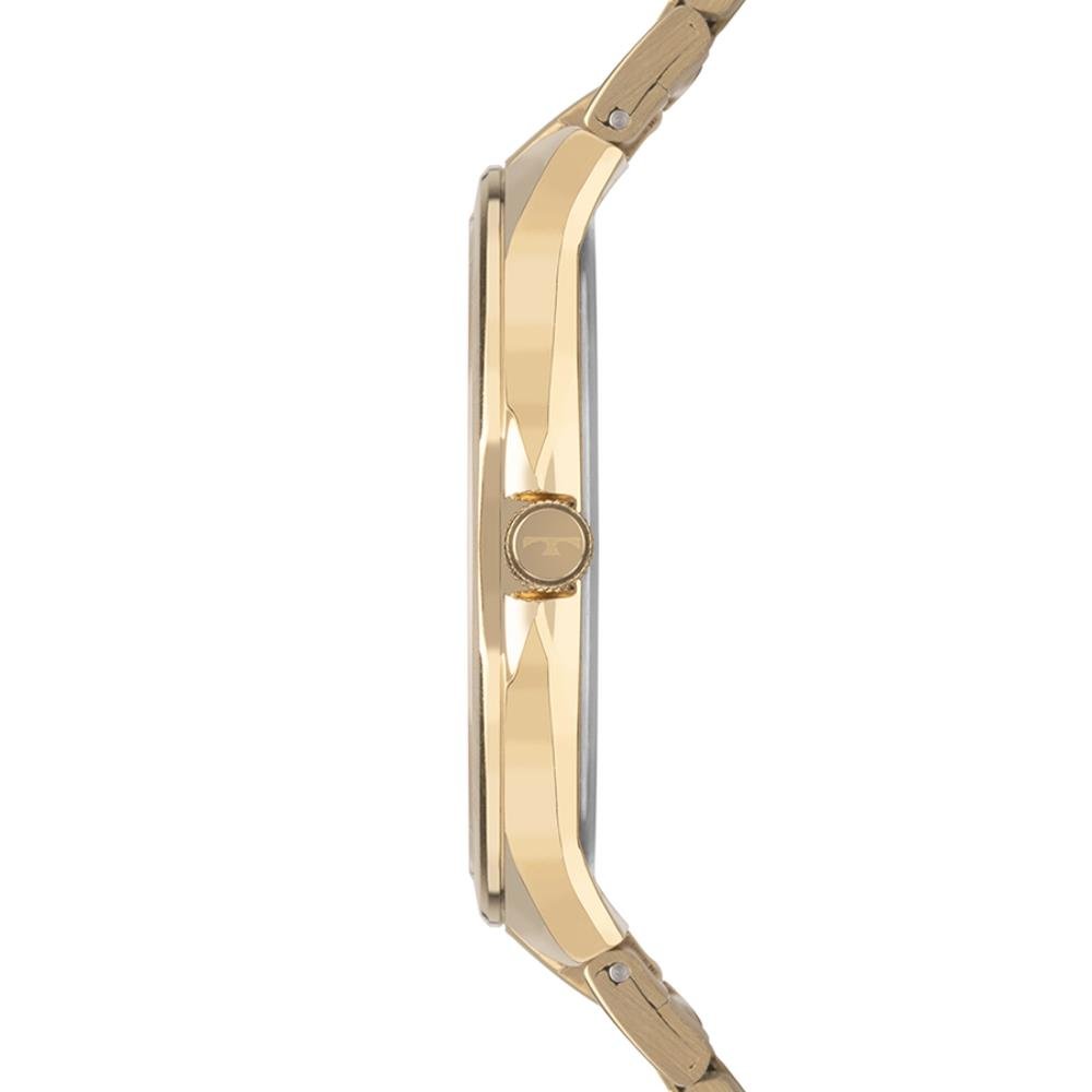 Relógio Technos Masculino Ref: Gl32bk/1k Slim Dourado Dourado 3
