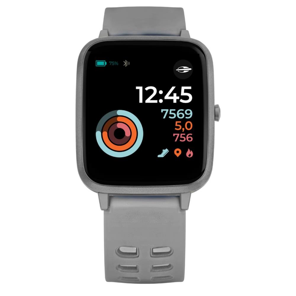 Relógio Smartwatch Mormaii Life Ref: Molifeal/8c Prateado Cinza 1