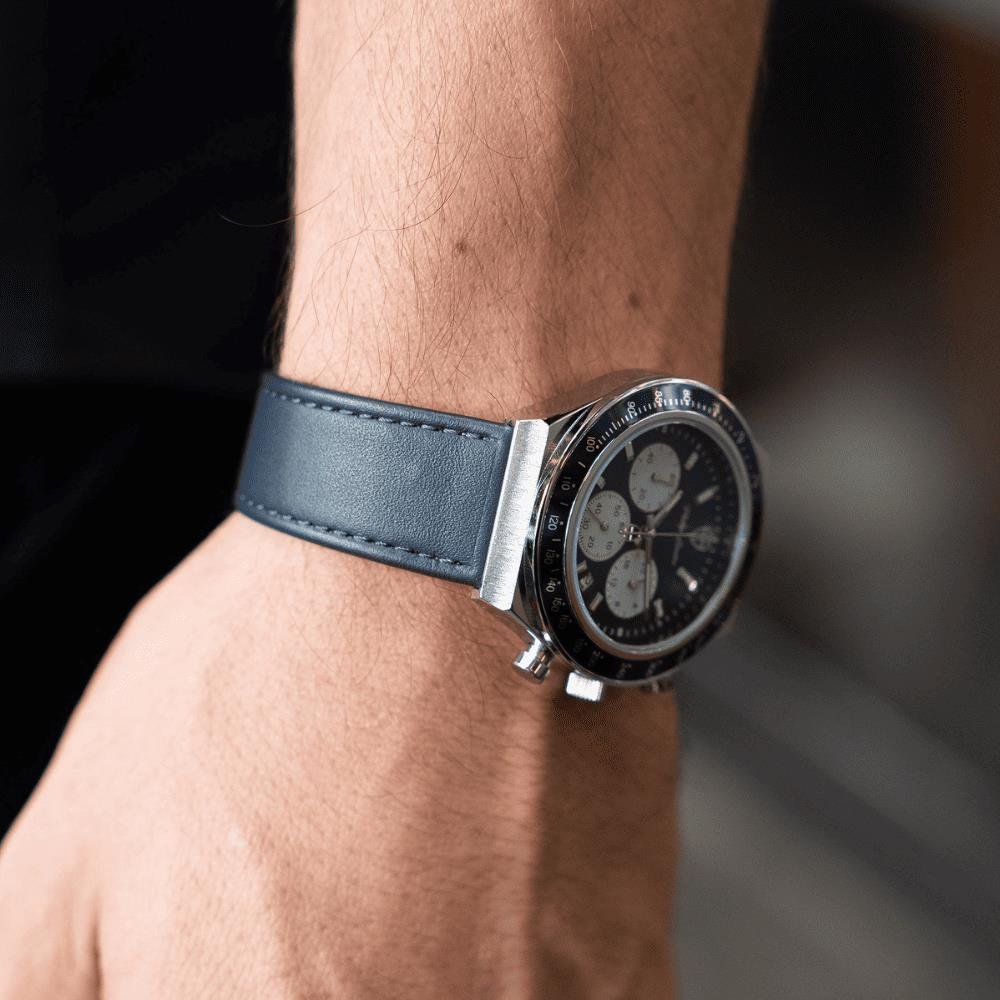 Relógio Phillip London Masculino Ref: Pl80406622m Az N Cronógrafo Prateado Prata 3