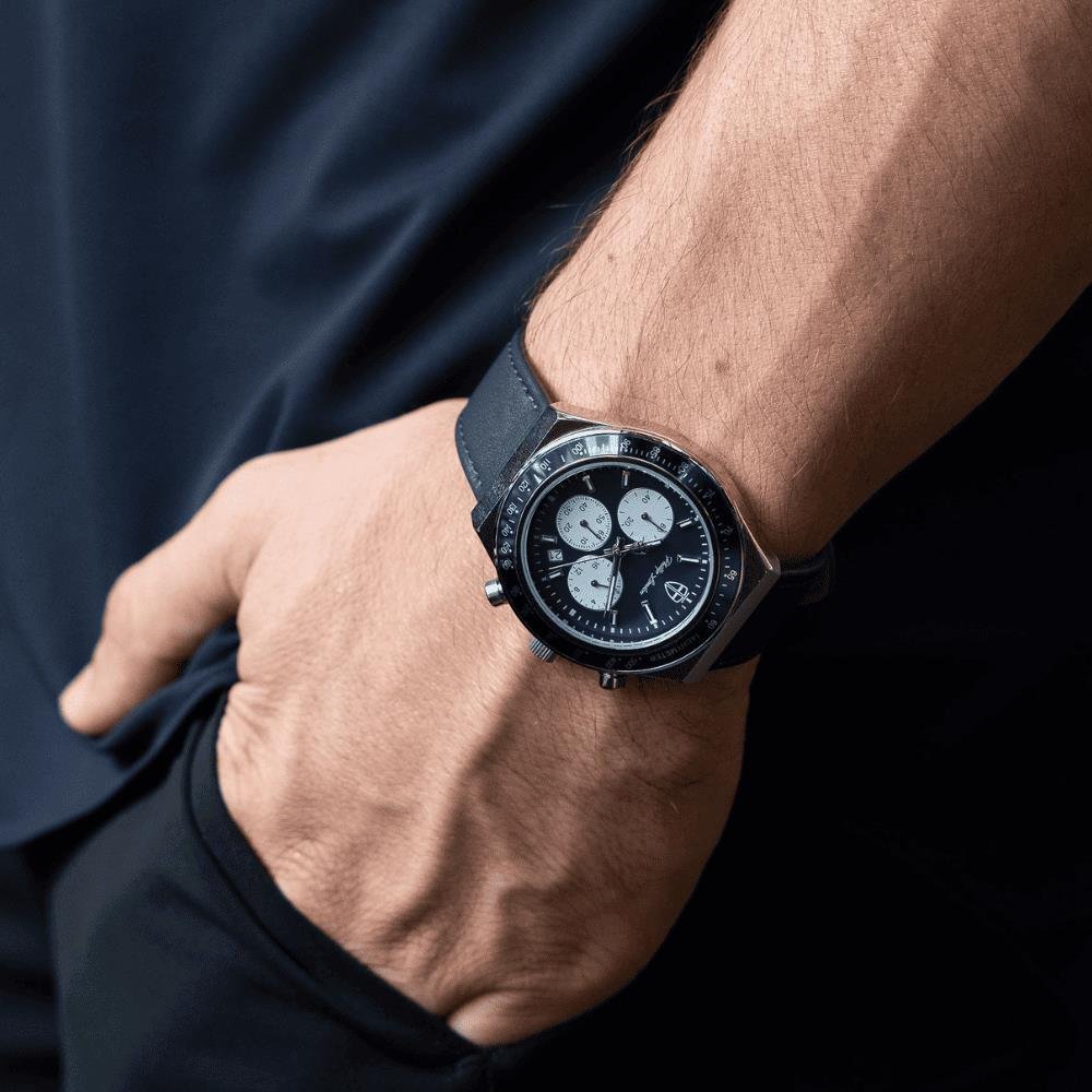 Relógio Phillip London Masculino Ref: Pl80406622m Az N Cronógrafo Prateado Prata 4