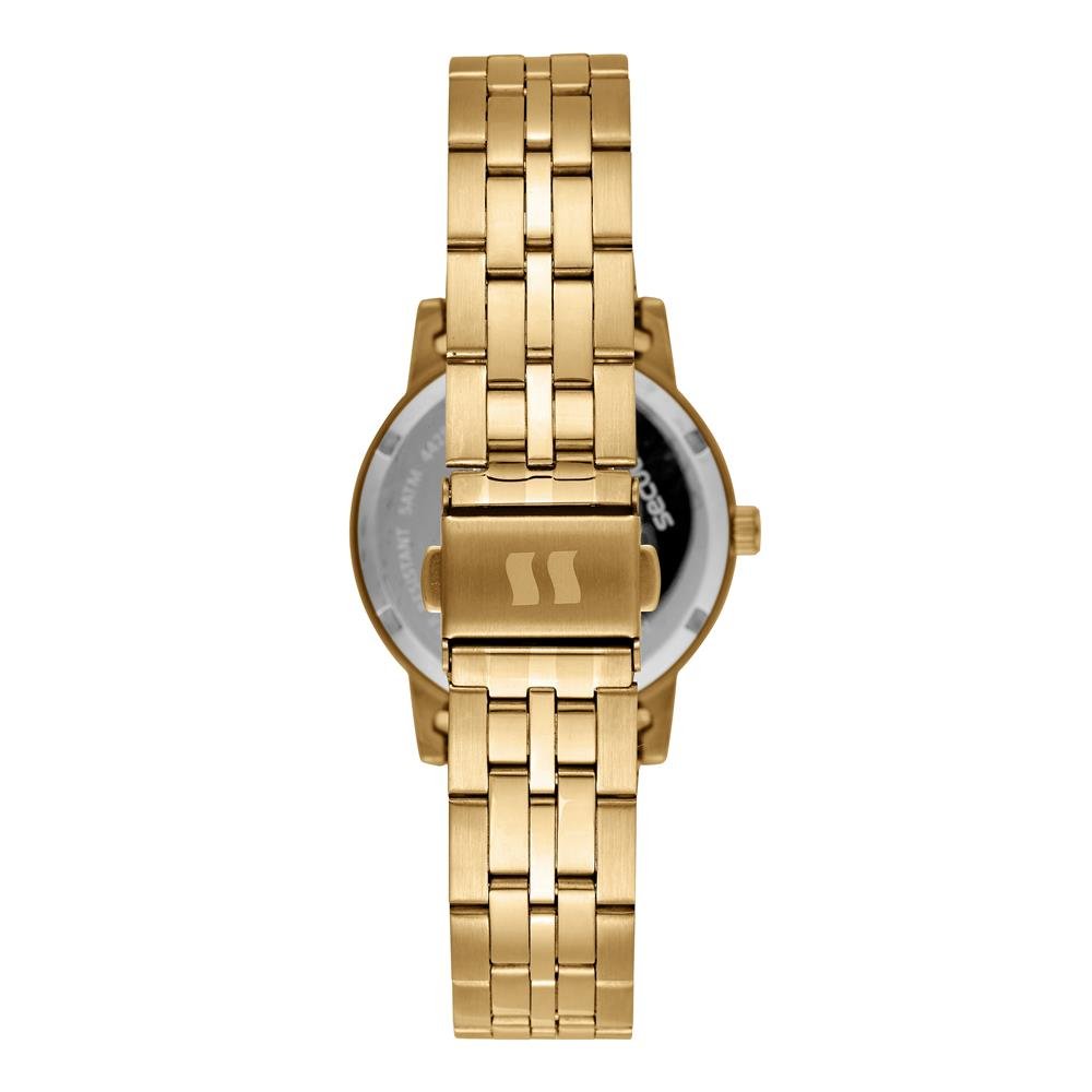 Relógio Seculus Feminino Ref: 44289lpsvda1 Casual Aço Dourado Dourado 3