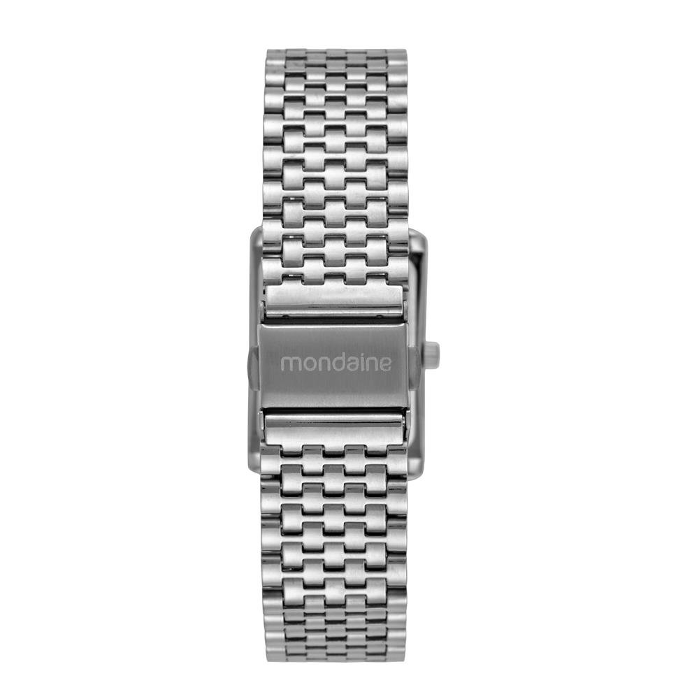 Relogio Mondaine Feminino Ref: 32921l0mvne3 Retangular Prateado Prata 3