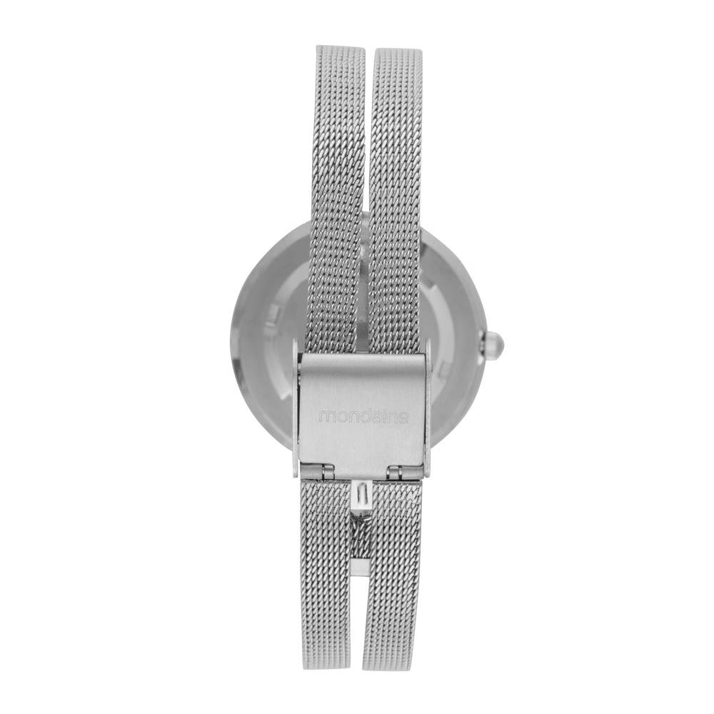Relogio Mondaine Feminino Ref: 32924l0mvne2 Fashion Mesh Prateado Prata 3